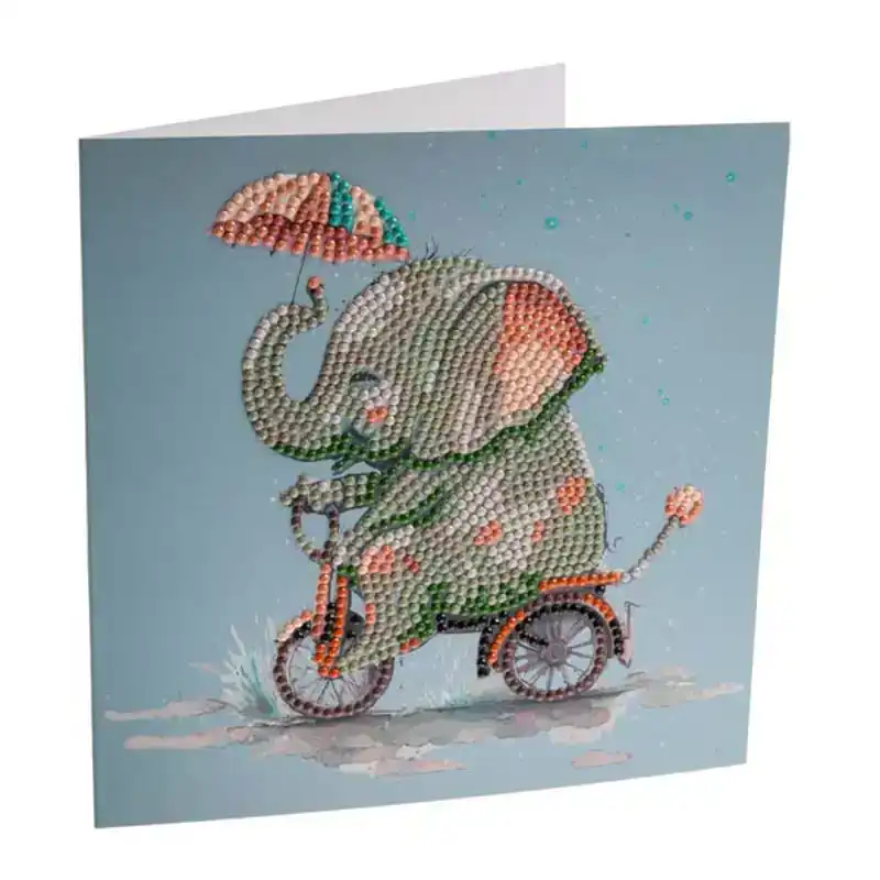 Crystal card Elephant