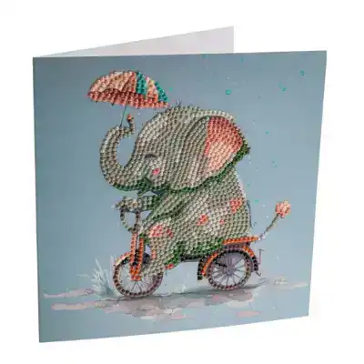 Crystal card Elephant