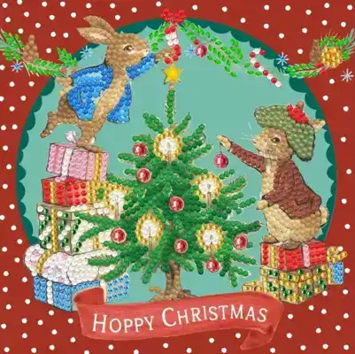 Crystal card Kit PRBT11 Hoppy Christmas