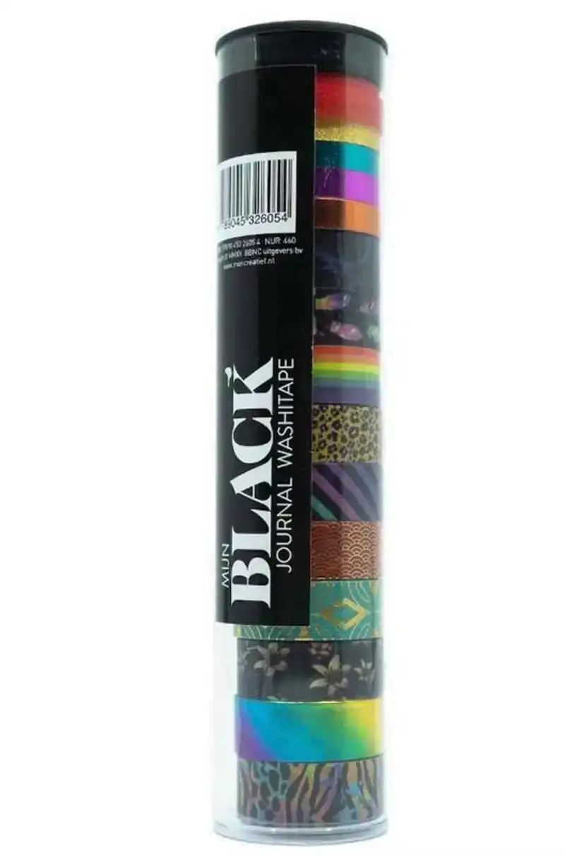 Mijn black journal Washitape