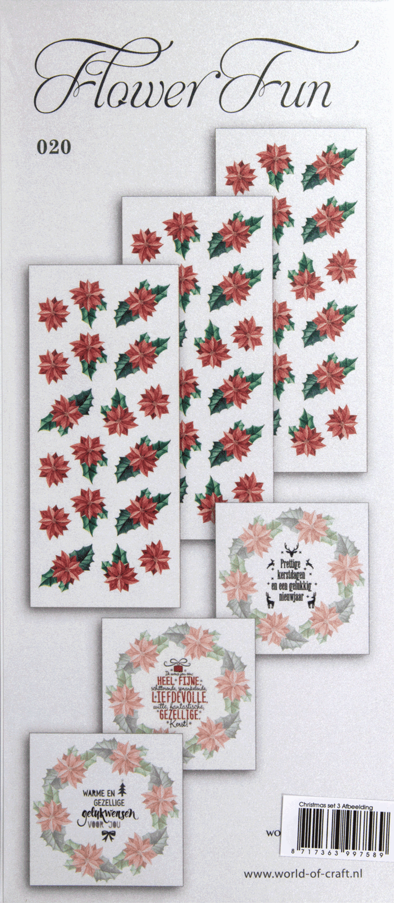 Flower Fun serie 020 kerst tekst