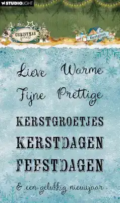 Studio Light Christmas Forest Transparante Stempels Kerst groet