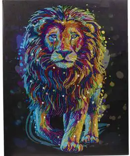 Crystal Art Kit 40x50cm Colourful & Proud Lion