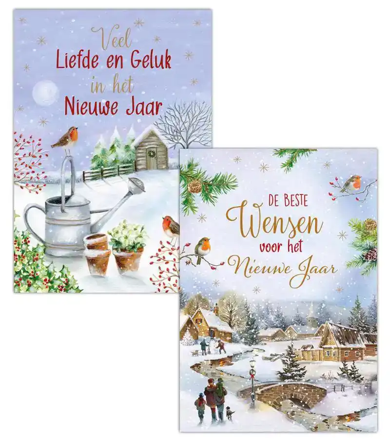 Kerstkaart 2025 liefde en geluk/ wensen voor het nieuwe jaar