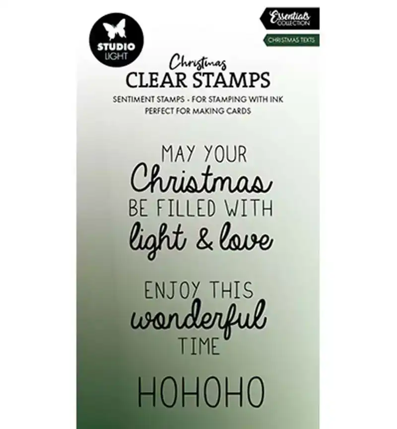 Studio Light clear stamp Christmas texts