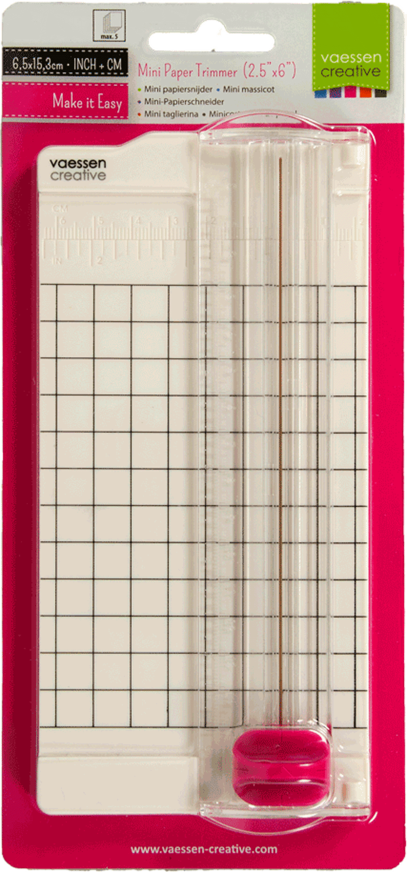 Mini paper trimmer 6,5x15,3cm Vaessen Creative