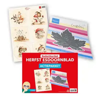 Actie Pakket Herfst Esdoornblad Marianne Design