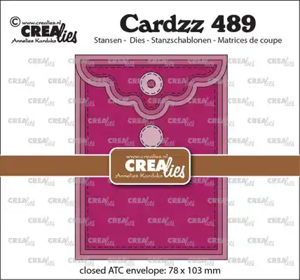 Cardzz stansen no. 489, ATC envelop verticaal