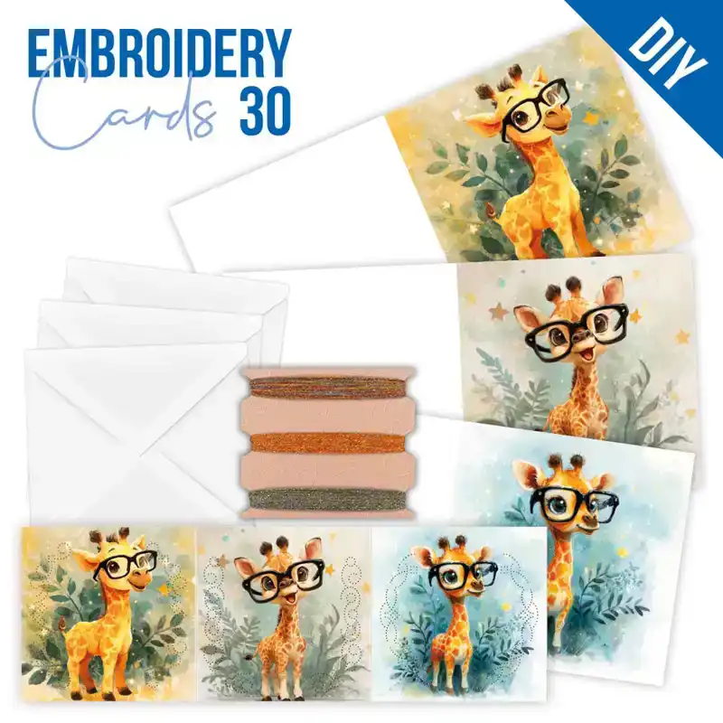 Stitch & Do PP cards 30 Smart Giraffes