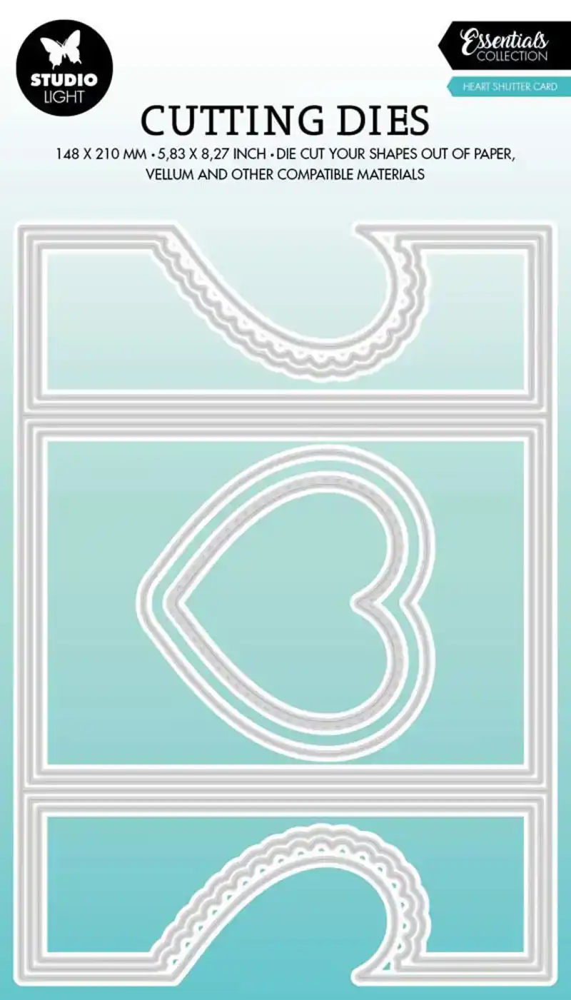 Studio Light Die Heart Shutter Card