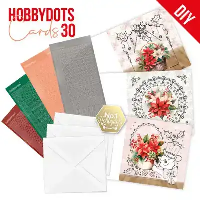 Hobbydots cards 30 Berries Beauties - Poinsettia