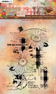 SunFlower Kisses Clear Stamp Sunflower
