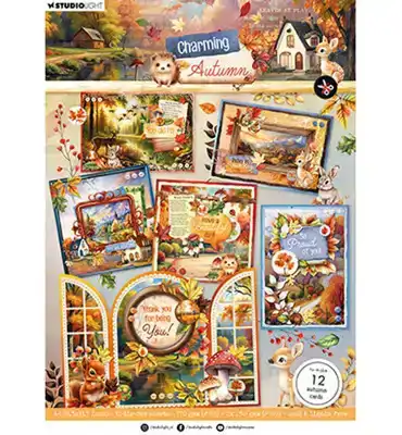 Card making pad Autumn cards Charming autumn