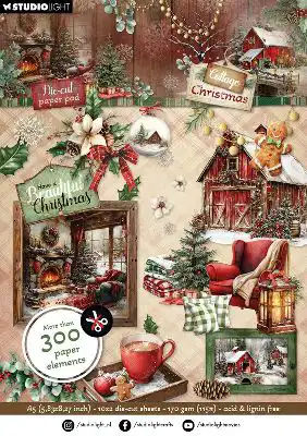 Studio Light Cottage Christmas Paper Elements Stansvellen