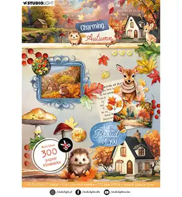 Die-cut paper pad Paper elements charming autumn