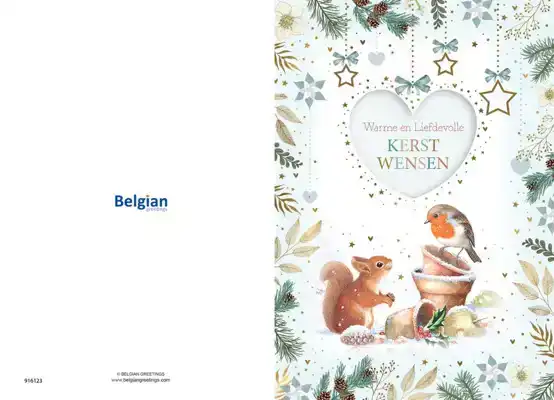 Kerstkaart 2025 kerst wensen dieren