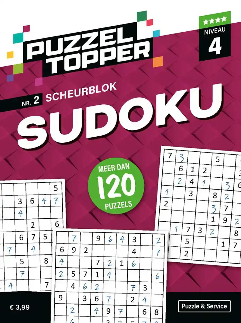 Puzzelblok sudoku 4 punt nr.2 puzzeltopper