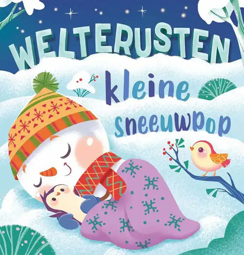 Welterusten kleine sneeuwpop