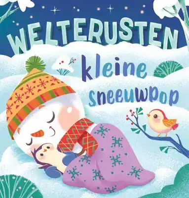 Welterusten kleine sneeuwpop