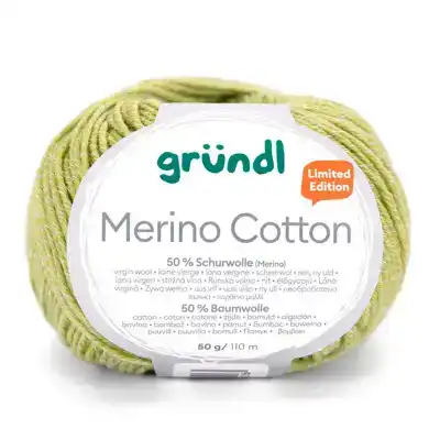 Merino katoen licht groen