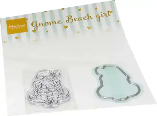 Marianne Design - Clear Stamp + snijmal Gnomes Beach Girl