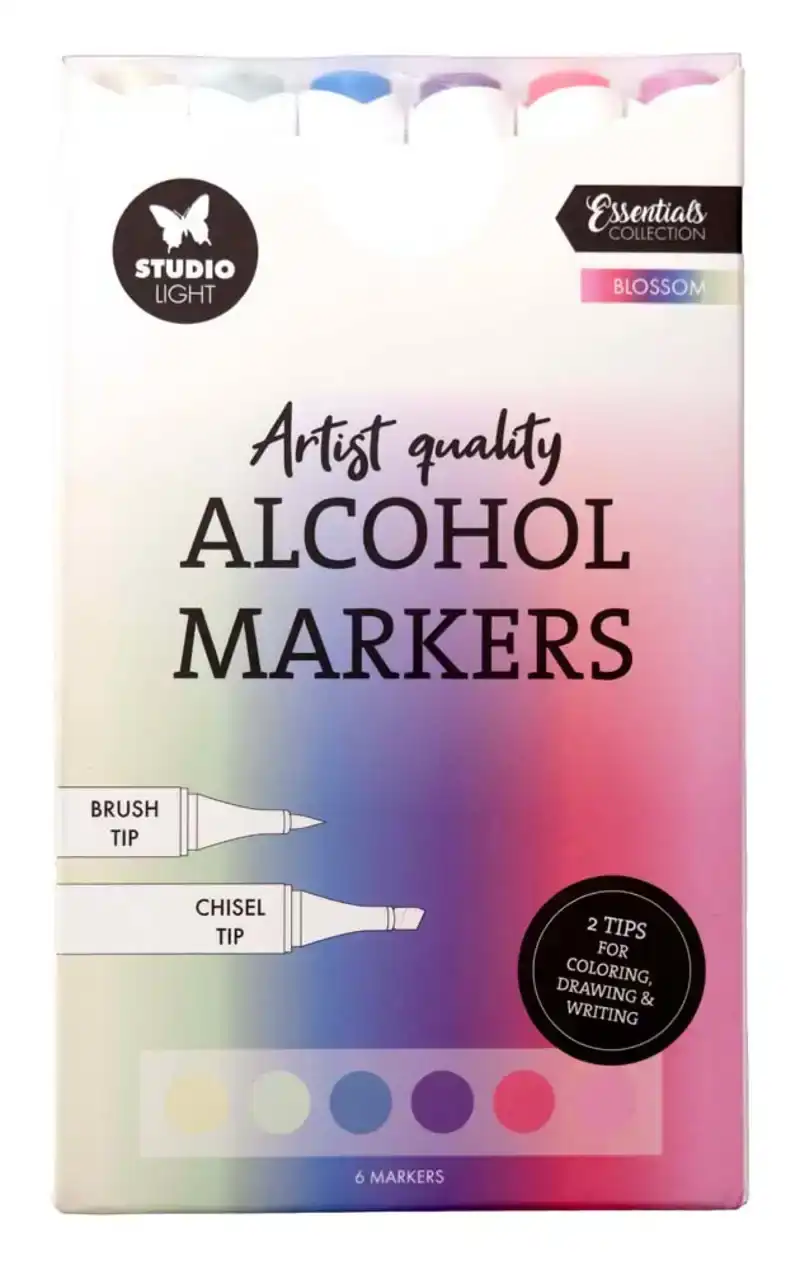 Studio Light Alcohol Markers blossom essentials 6 stuks