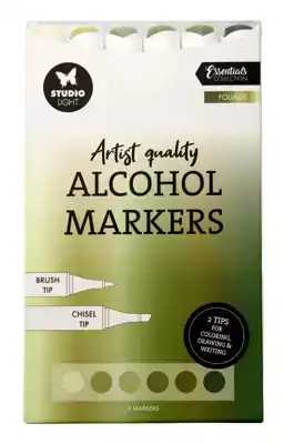 Studio Light Alcohol Markers foliage essentials 6 stuks