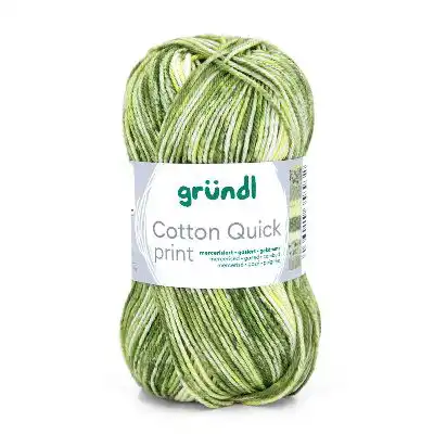 Cotton Quick Print 251 Citroen/ Olijf/ Mosgroen 50gr