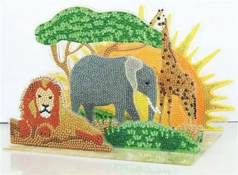 Crystal Art 3D Scene African Safari