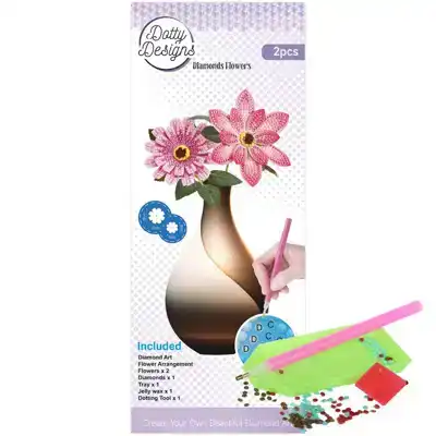 Dotty Design Diamonds Flowers Light Pink