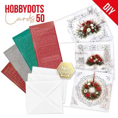 Hobbydots Cards 50 Christmas Bouquet