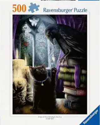 Legpuzzel Black cat & Ravn 500 stukjes
