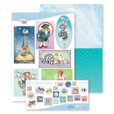 Marij Radher Cosy Design Sheet pack Miss Mimi blauw
