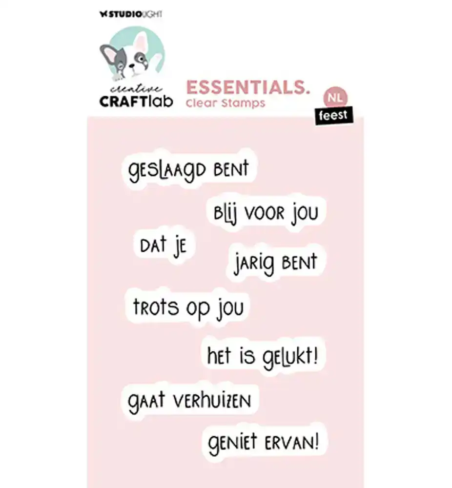Creative Craftlab Clear Stamp Nl Teksten