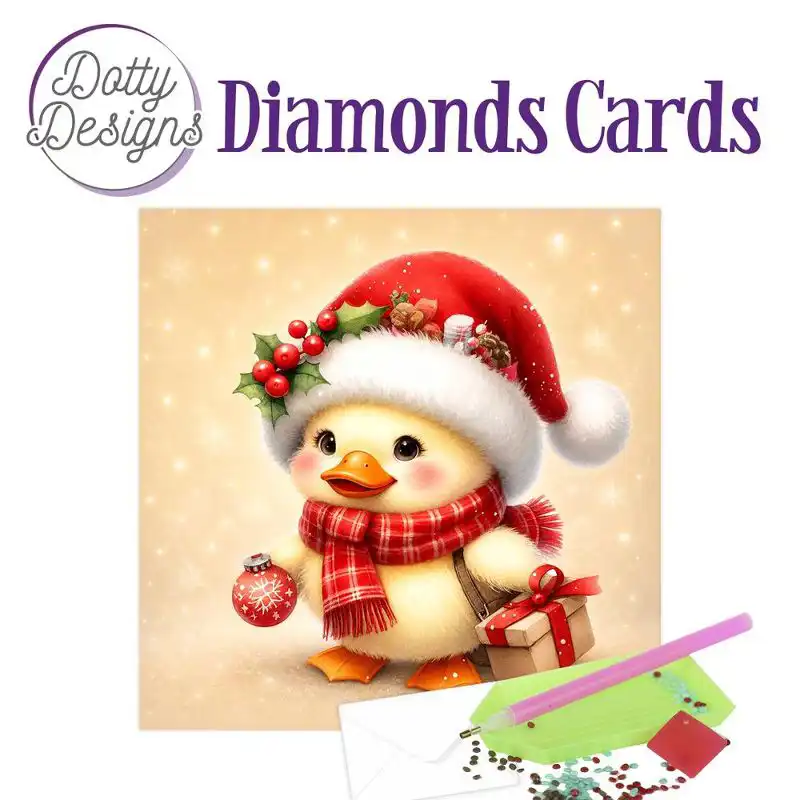Dotty Designs Diamond Cards Kerst Eend