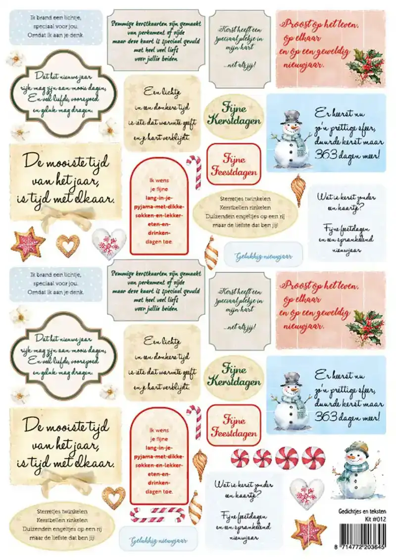 Emma's knipvel Gedichtjes en teksten kerst