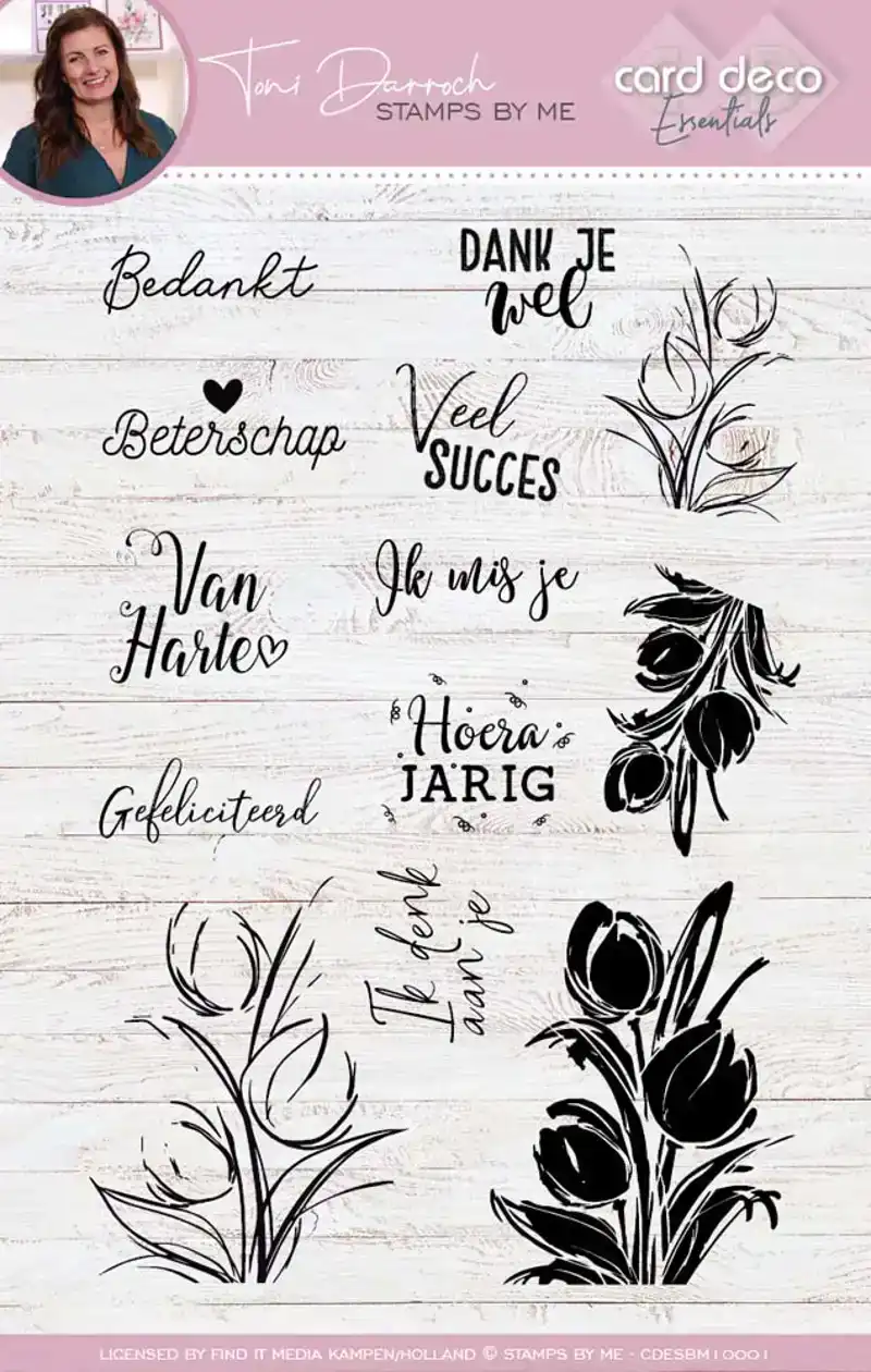 Clear stamps A5 Tulips 2 Toni Darroch