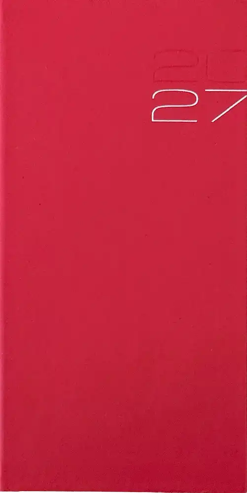 Zakagenda staand 2027 rood