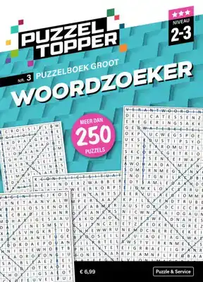 Puzzelboek groot Woordzoeker 2-3 punt nr3 Puzzeltopper<br>
