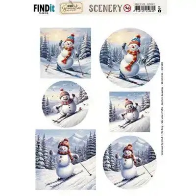 Scenery Push out Berries Beauties Skiing Snowmen (Gratis vel)