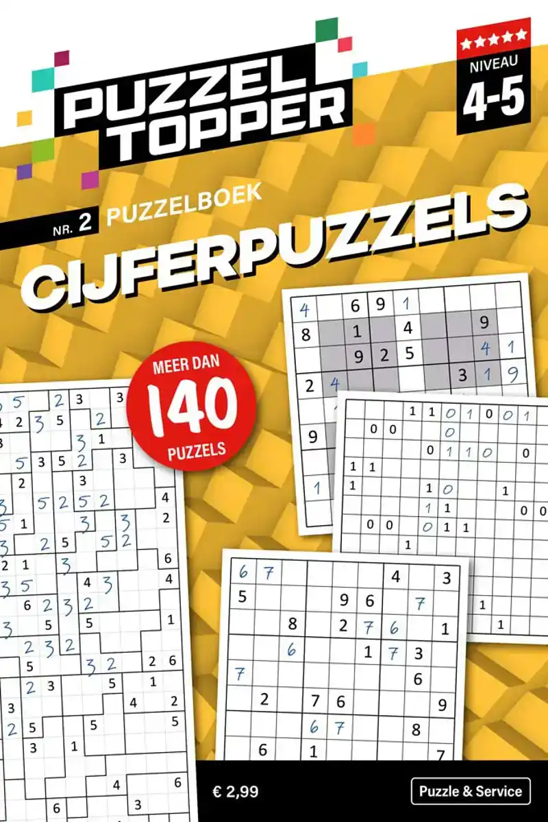 96 pag. Cijferpuzzel 2-3 stip nr2 Puzzeltopper