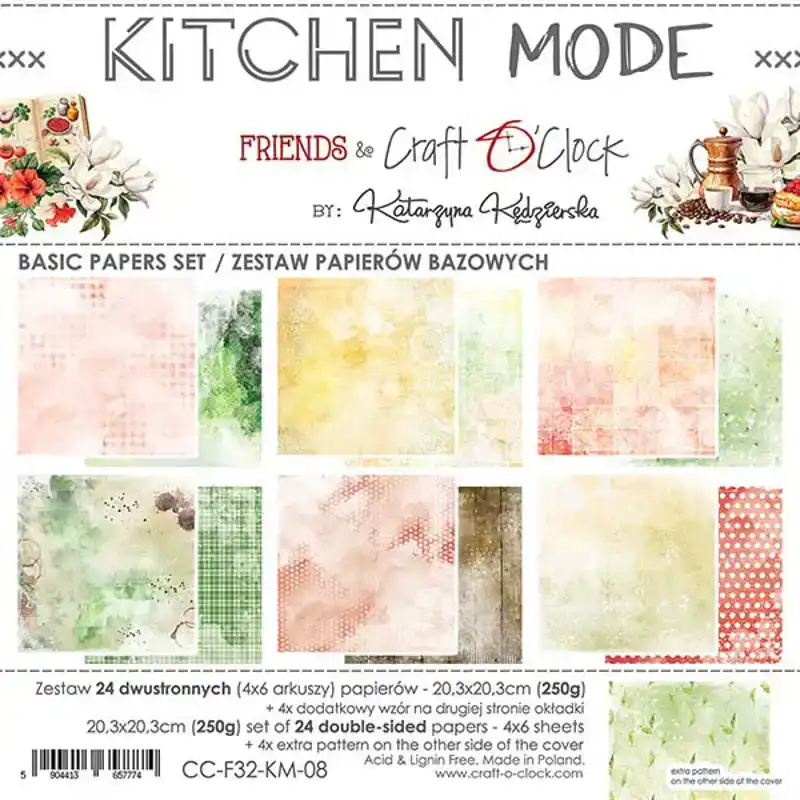 Craft o Clock Kitchen Mode 20x20 basix paper pad
