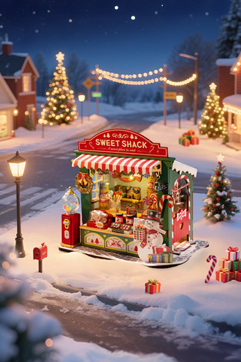 Robotime christmas candy stand DS043