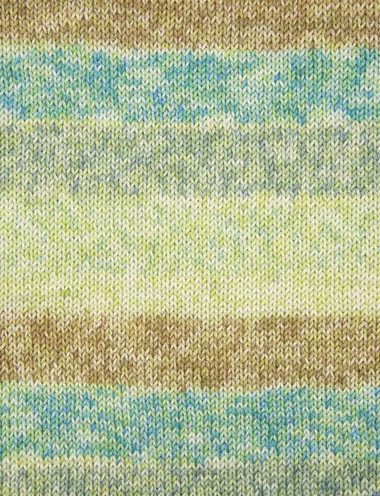 Cotton Quick Print 250 Salie/ Zand/ Aqua/ Lindegroen 50gr