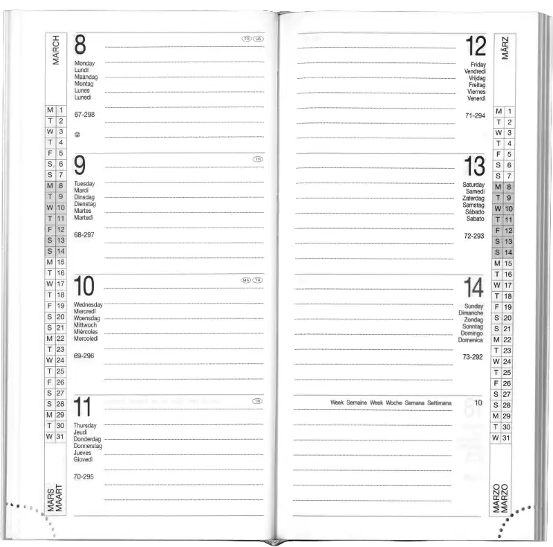 Zakagenda staand 2027 groen