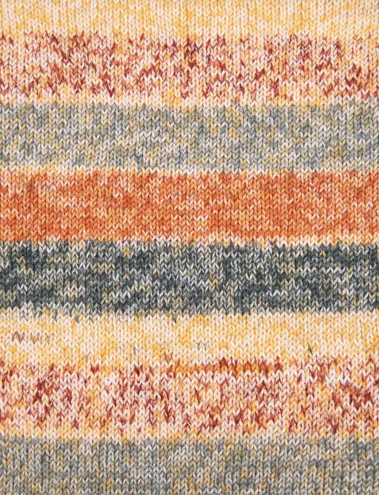 Cotton Quick Print 256 Honing/ Pompoen/ Rookgrijs/ Cranberry