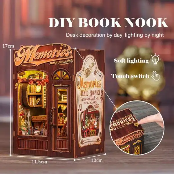 Cutebee 3D Booknook Memories Music Bookshop