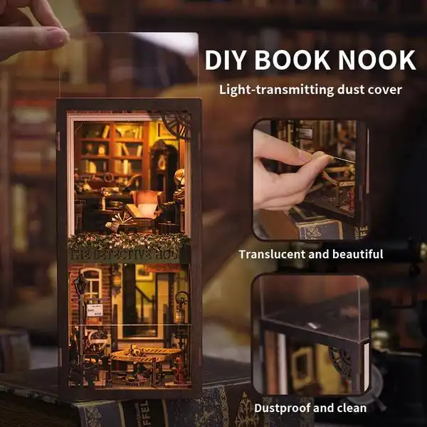 Cutebee DIY Booknook Rose Detective Agency