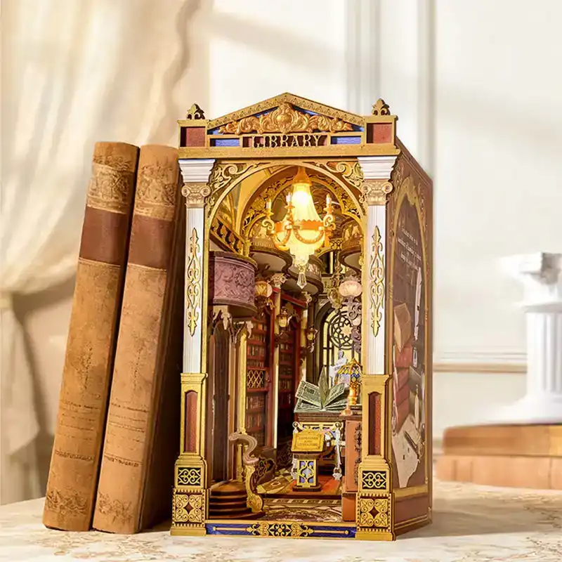 Robotime Book Nook Library of Wonders