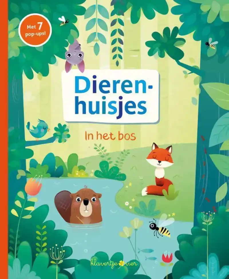 Pop-up boek dierenhuisjes, in het bos